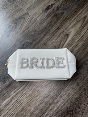 White Bride Embellished Clutch Bag